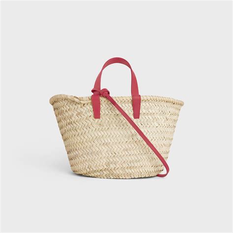 teen triomphe celine classic panier in palm leaves|TEEN CELINE CLASSIC PANIER in Palm leaves and Calfskin.